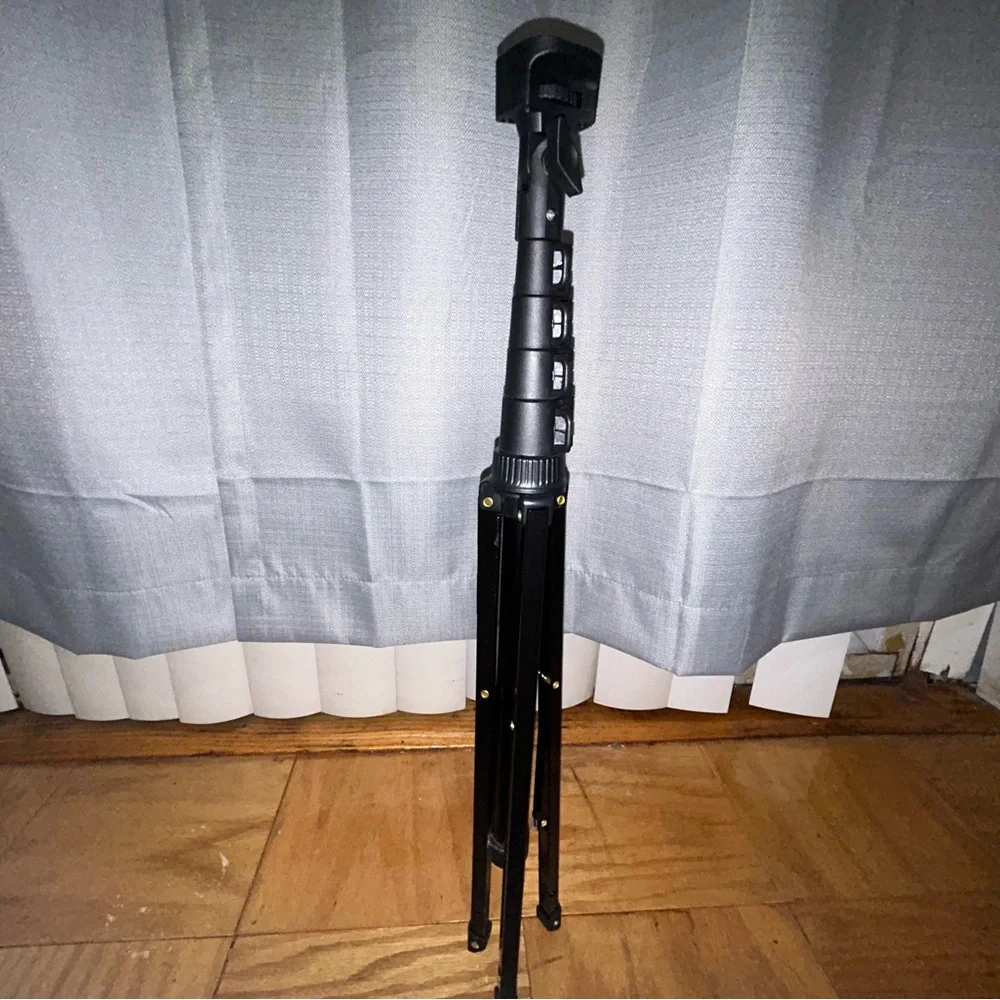Black Camera Tripod with Carrying Case